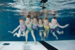 Tieners onderwater