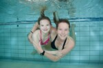 Tieners onderwater