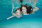 Tieners onderwater